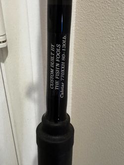 Custom Seeker 2x4 80-130 railrod 7’6” with Abalone Wrap