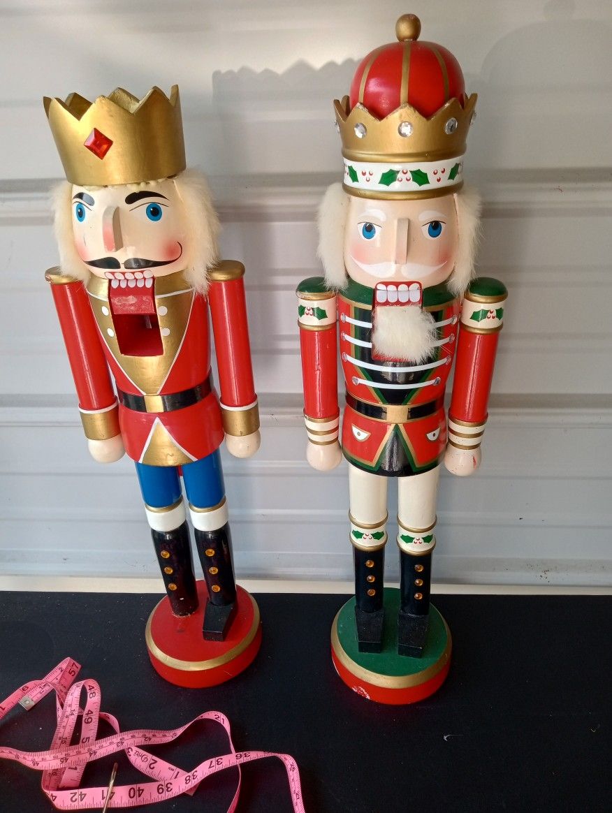 24" Tall Wooden Nutcrackers