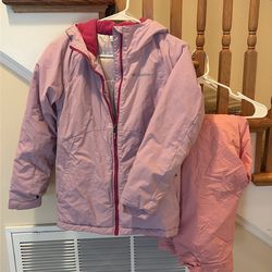 Columbia girls, ski outfit, pants and jacket