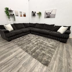 Grey Sectional Couch - Free Delivery 