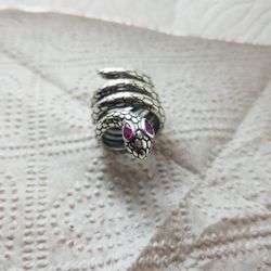 925 STERLING SILVER SNAKE RING .