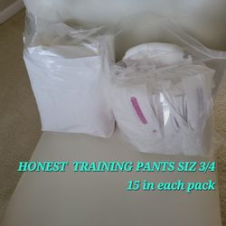 Honest Training Pants Size 3/4