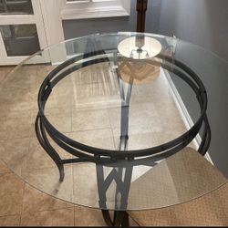Glass Table 4 Chair New