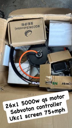 26x1 5000w 75+mph Ebike Kit 