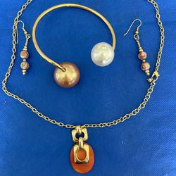 Necklace And Earrings & Bracelet