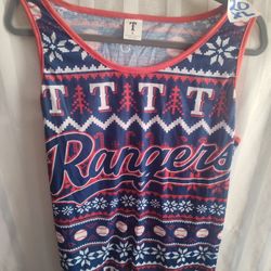 Texas Rangers Christmas Tank Top Size XL