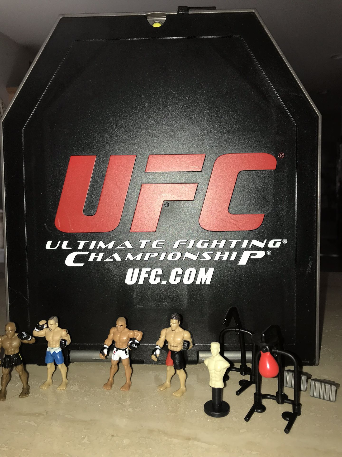 UFC Octagon fight ring. MMA fighters, gym equipment too! Perfect for big or little boys.