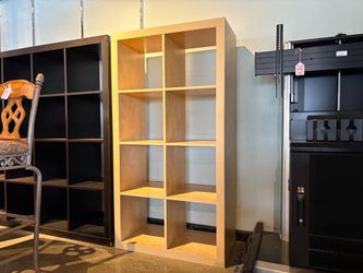 Eight Cubby Bookshelf in Natural