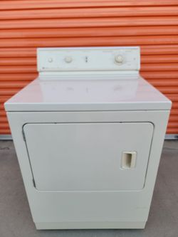 Light Tan Color!!! Heavy Duty!!! Extra Large Capacity, Dependable Care, Maytag, Gas Dryer!!! It Runs Super Smooth and Quiet!!! Must See To Appreciate!