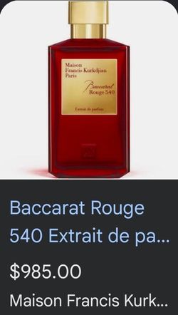Mfk Baccarat Rouge 540 fragrance