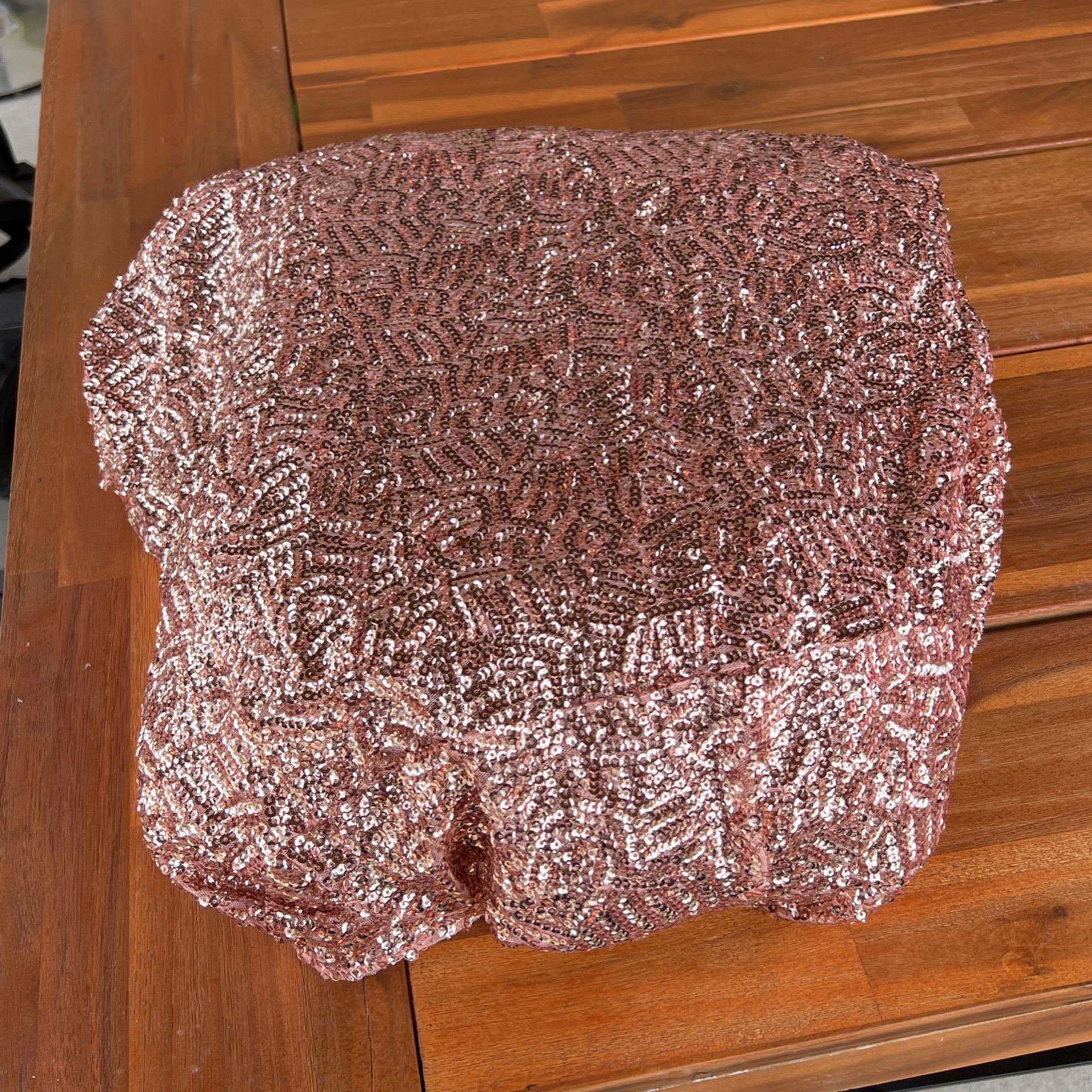 Rose Gold Sequin Tablecover
