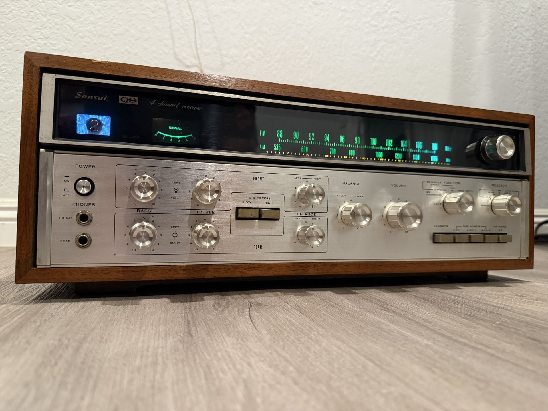 SANSUI QRX-3500 Stereo Quad Receiver Excellent