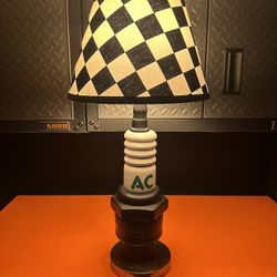 Vintage AC Spark Plug Lamp
