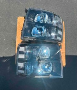 07-13 Chevy Silverado Headlights Faros Calaveras Micas Luces Lamps
