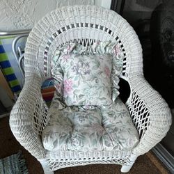White Wicker Chair