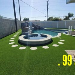 Artificial grass all green .99 a sq (temecula 