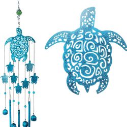 OKAIMEIMEIO Wind Chimes, Sea Turtle Wind Chimes for Outside, Memorial Gift for Mom, Wind Chimes Outdoor Clearance, Garden Decor, Turtle Lover Gifts