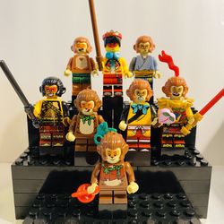 Monkey King Minifigures Sun Wukong Collectibles | New Custom LEGO Compatible Toy