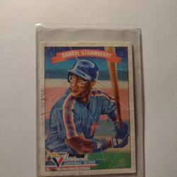 (Very Rare)1989 Darryl Strawberry Saranac Glove Baseball Card 