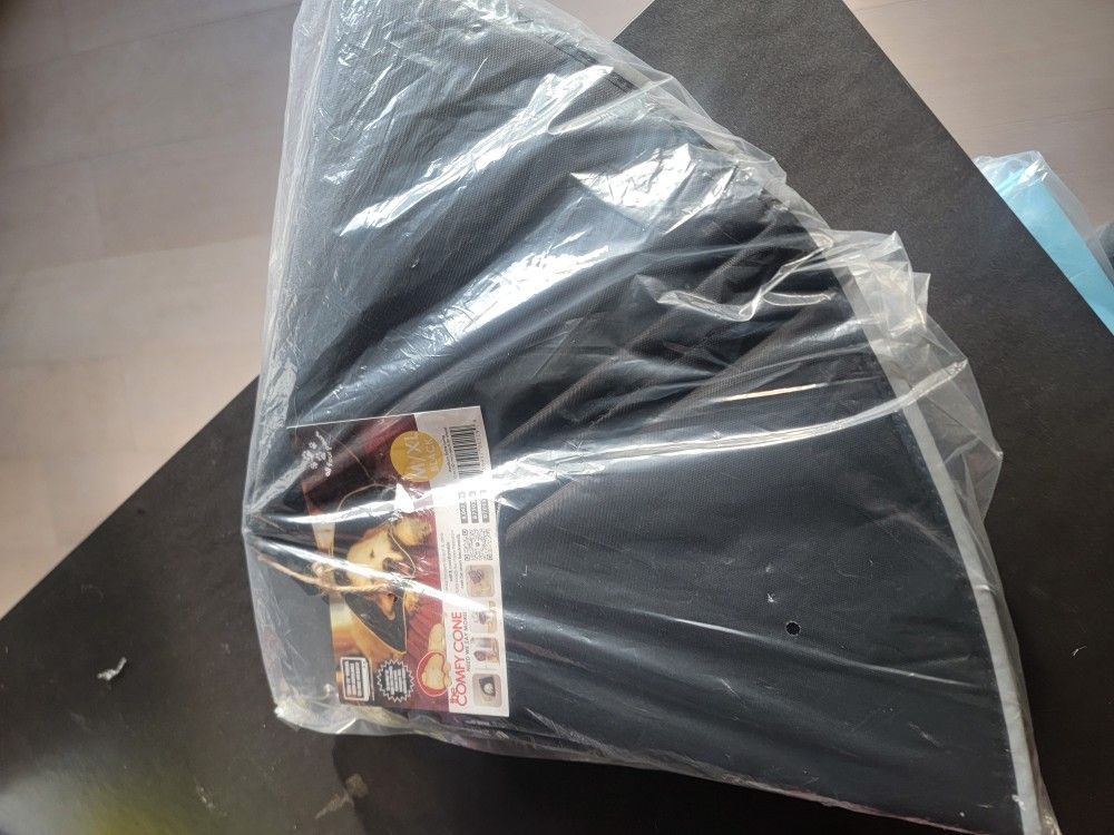 All Four Paws The Comfy Cone Medium Extra Long M/XL Black