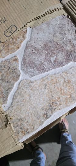 Spanish Stone-Look Ceramic Floor Tiles – 50x50 cm – New