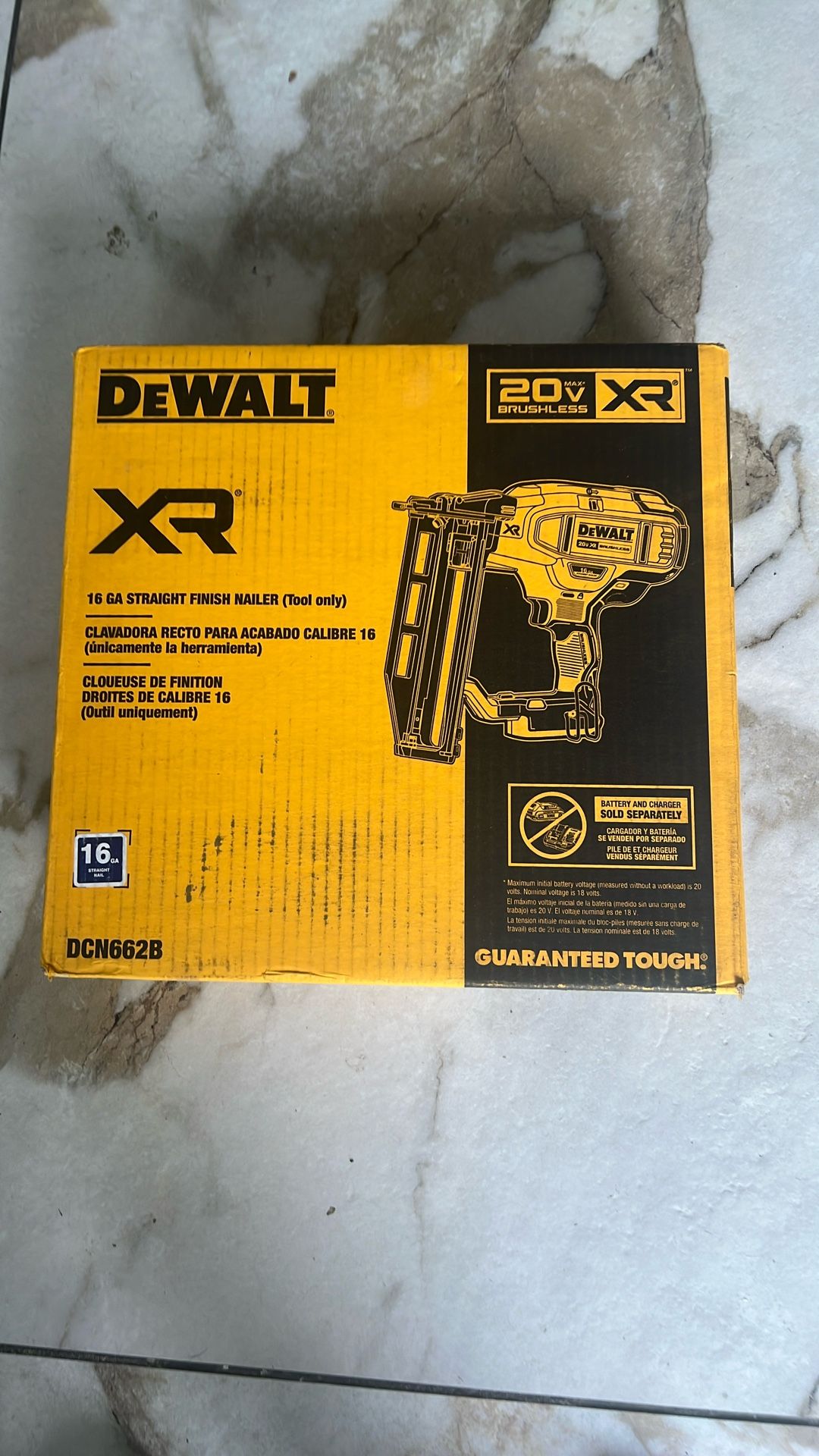 Dewalt Finish Nailer 16 GA. Model DCN 662B Tool Only