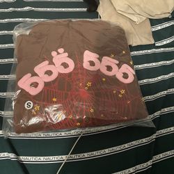 Brown Sp5der Hoodie 