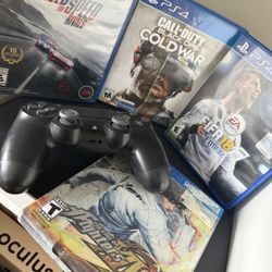 PlayStation 4 Pro Bundle + Controller + 4 Games