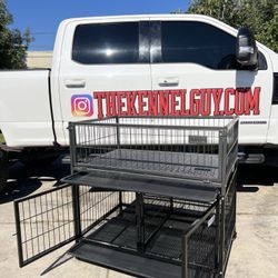 Dog Kennel With Divider And Playpen 