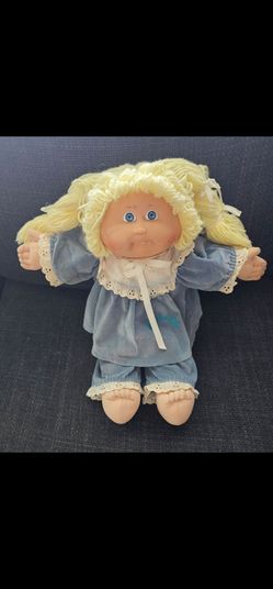 Cabbage Patch Kids Doll 1(contact info removed) Hasbro +  Cabbage Patch 2 piece Outfit 18" Vintage  Dimples Tooth Xavier