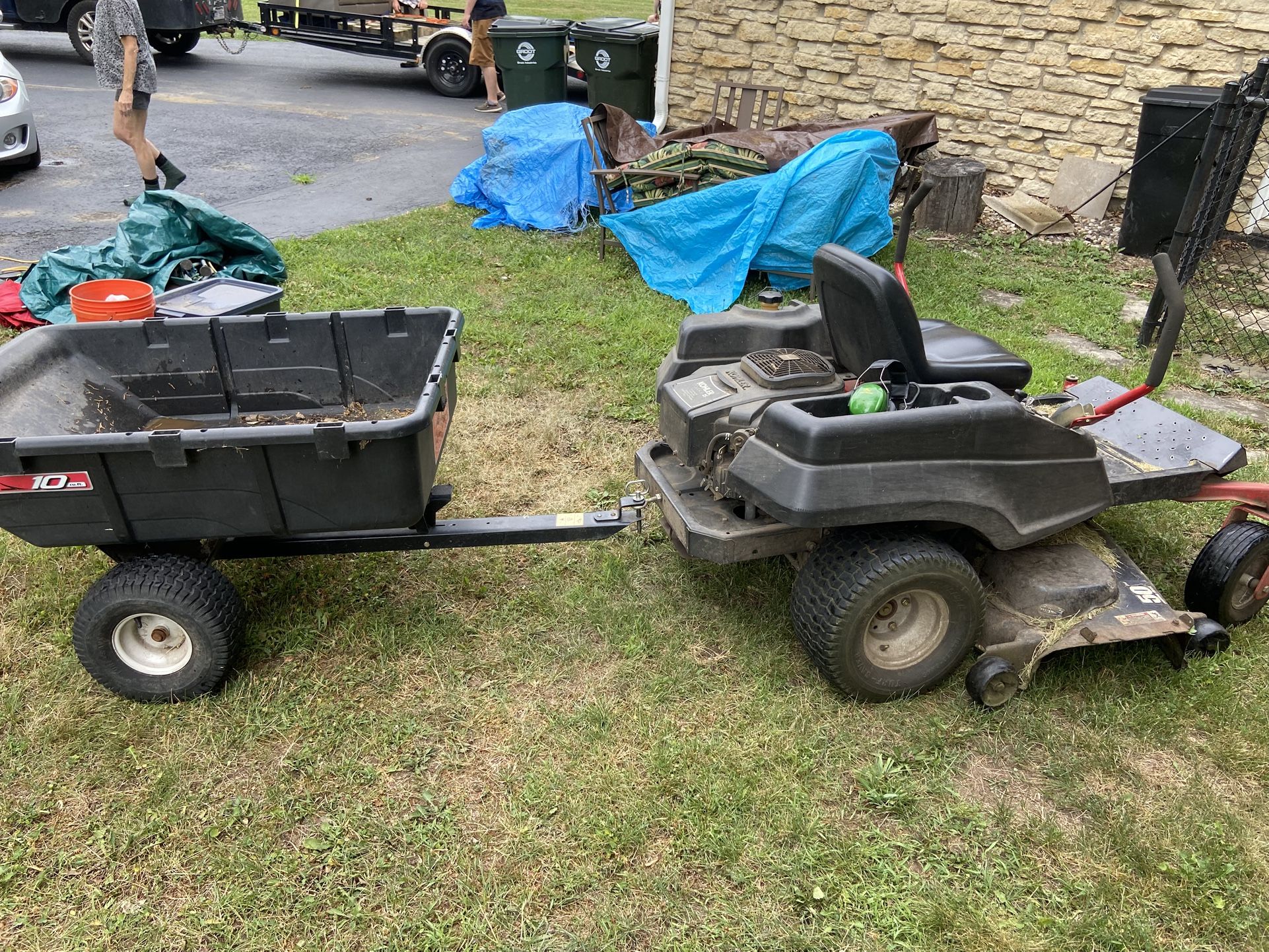 Riding Mower With Attachments