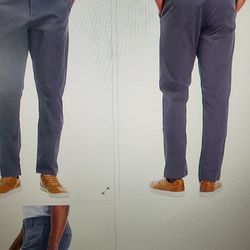 Men's Chaps Pants Slim Fit Chino  Flex Waist Size 38x32