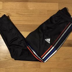Adidas Tiro 19 Classic Pants Black Red Blue 3 Stripes Retro Classic size small women’s 