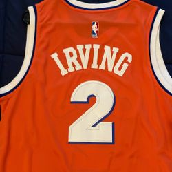 Kyrie Irving Cavs Orange Jersey