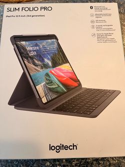 Logitech - Slim Folio Pro Keyboard Case for Apple iPad Pro 12.9" (3rd Generation 2018
