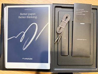 reMarkable Paper Pro E-Ink Tablet ( color) with Marker Plus . Open box condition. With magmatic cover.