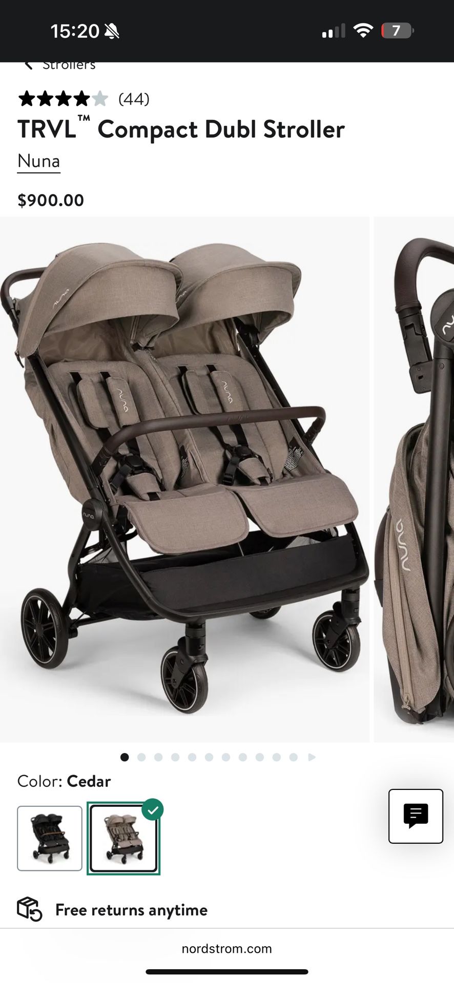 Nuna Double Stroller