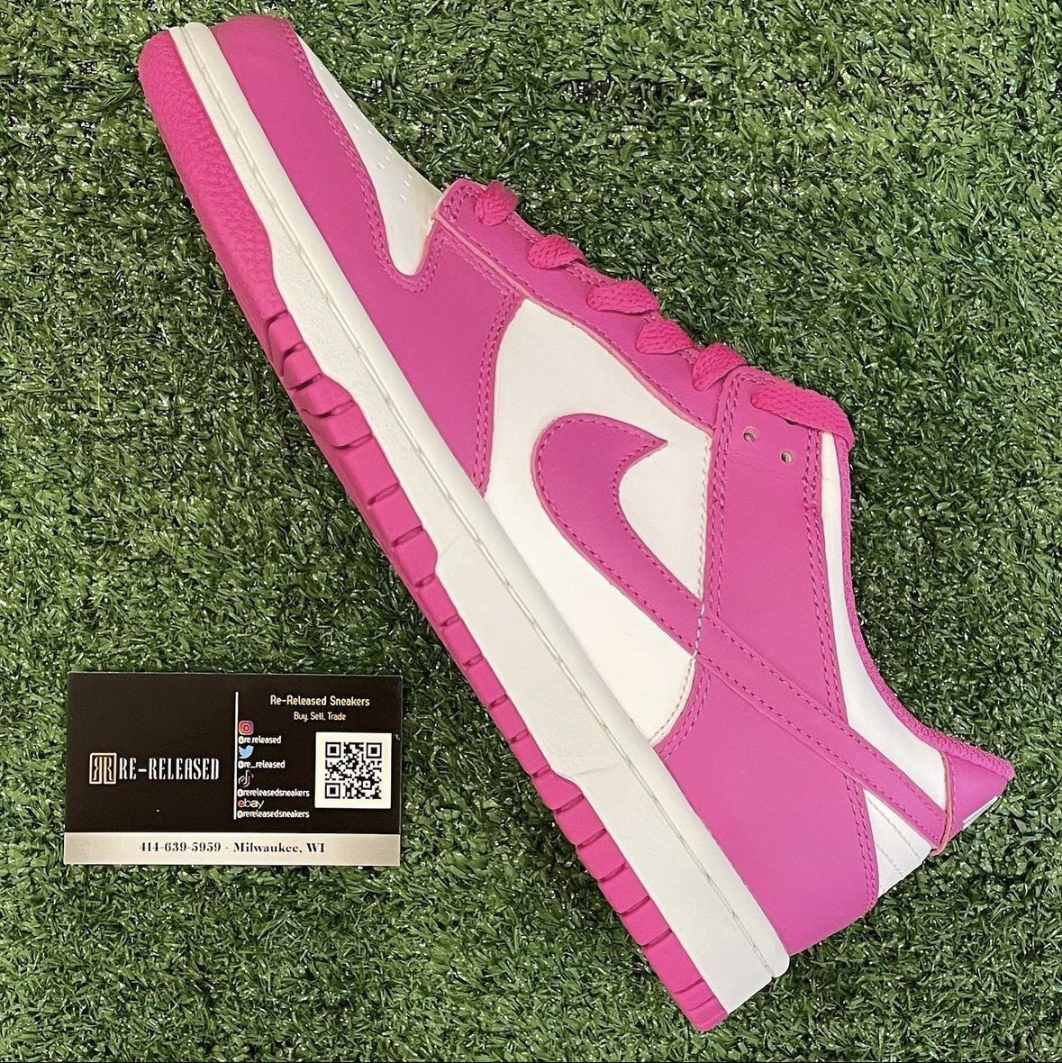 Nike Dunk Low Active Fuchsia SIZE 5.5Y & 6Y BRAND NEW DS