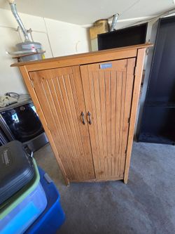 Wooden wardrobe