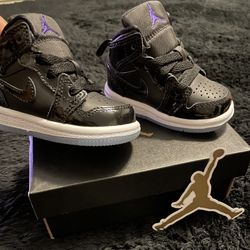 Black Air Jordan For Baby Boy Or Girl Size 3 C