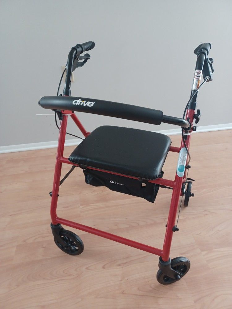 Drive Walker With Seat And Storage Brand New