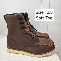 Brunt Soft Toe Work Boots Size 10.5 