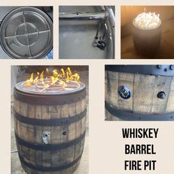 Whiskey Barrel Fire Pit