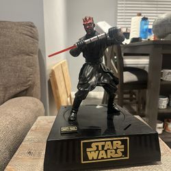 Star Wars Darth Maul Coin Bank / Display Figure – For Parts or Repair