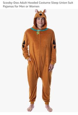 Scooby-Doo Adult Hooded Union Suit Pajamas