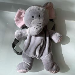 New Never Used - Elephant Plush Kids Toddler Backpack Doll Y2K 