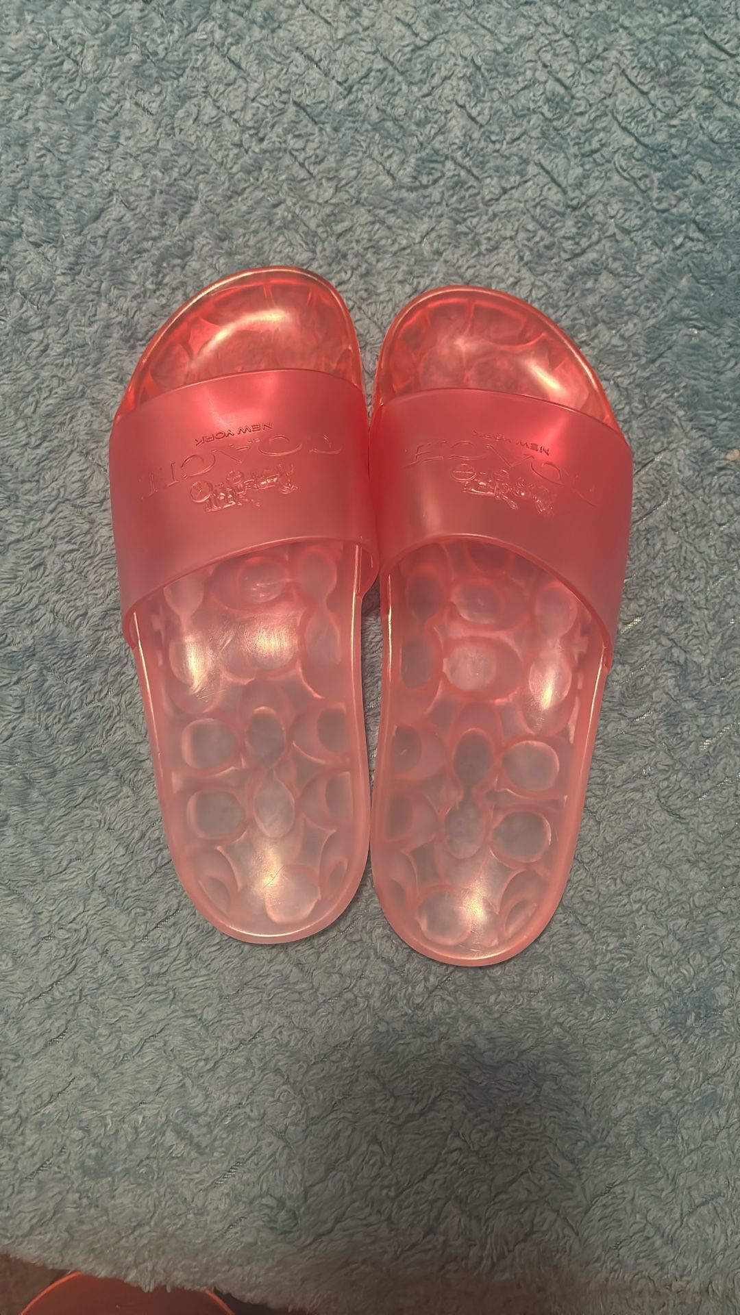 Coach Jelly Pool Slides Size 9