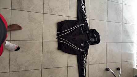 Hellstar Sports Hooded Track Jacket in Black/White