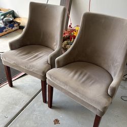 Velvet Chairs (two)