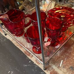 Red Glassware At Ironsides Mall